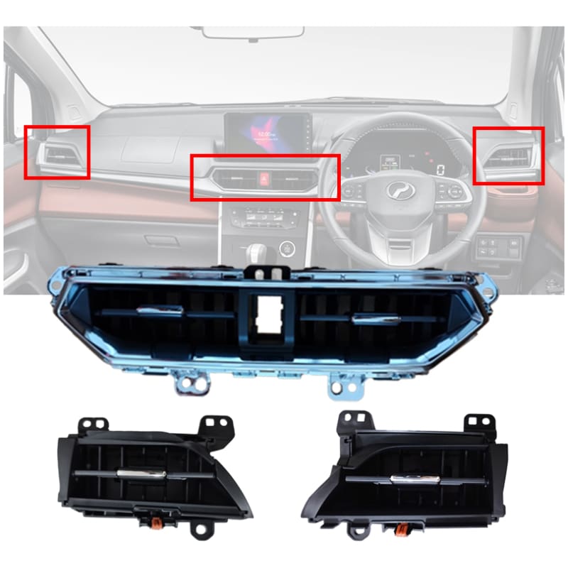ORIGINAL PERODUA GENIUNE ALZA NEW MIDDLE CENTER AIR COND OUTLET & LEFT RIGHT AIR COND OUTLET