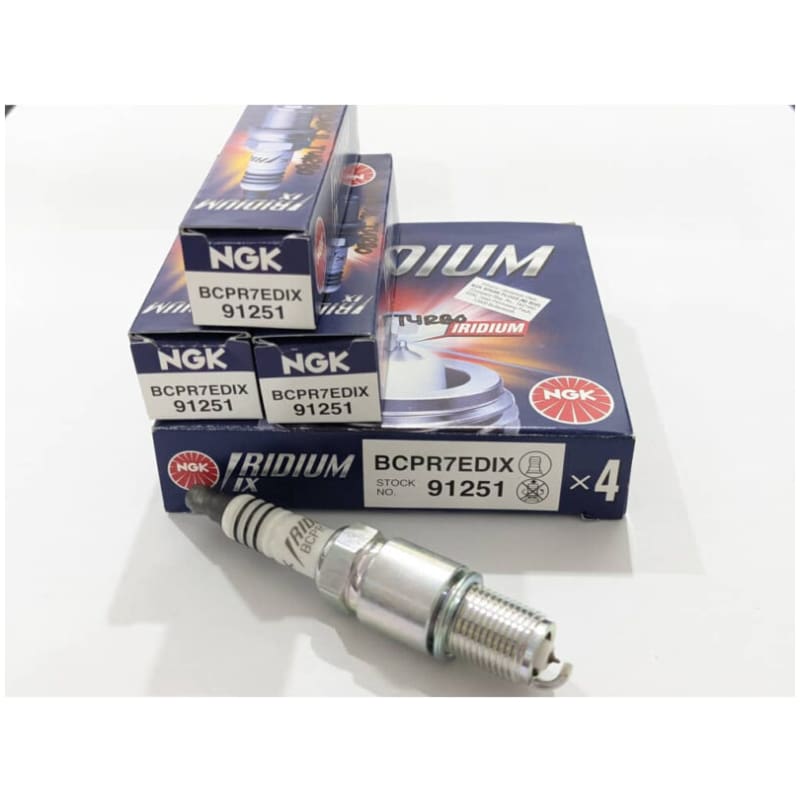 BCPR7EDIX 91251 [4 PCS] NGK GENIUNE PERODUA KANCIL MIRA TURBO L2 IRIDUIM IX SPARK PLUG