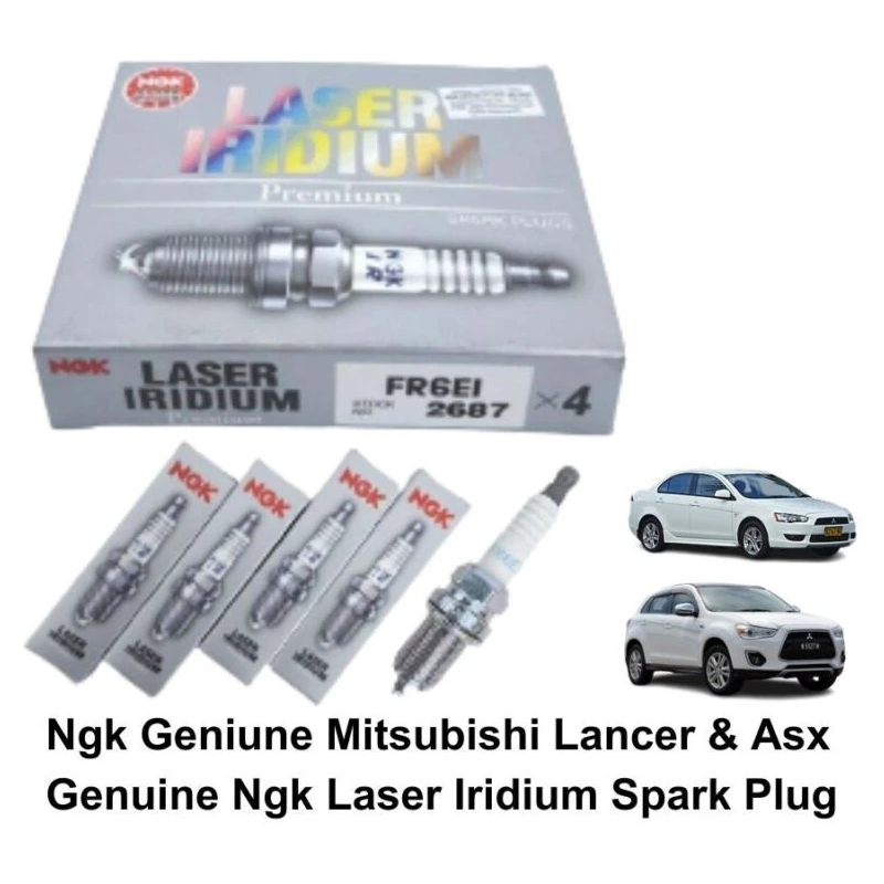 FR6EI [4PCS] 2687 NGK GENIUNE MITSUBISHI LANCER & ASX GENUINE NGK LASER IRIDIUM SPARK PLUG