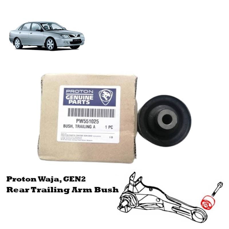 Proton Waja, Gen2, Wira Rear Trailing Arm Bush / Axle Bush PW551025