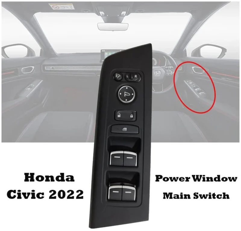 Honda Civic New 2022 Power Window Main Switch
