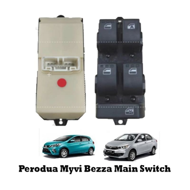 Perodua Myvi Gen3 Bezza Alza New Toyota Avanza F653 Aruz Power Window Main Switch Suis Tingkap (Auto Up Down Led)