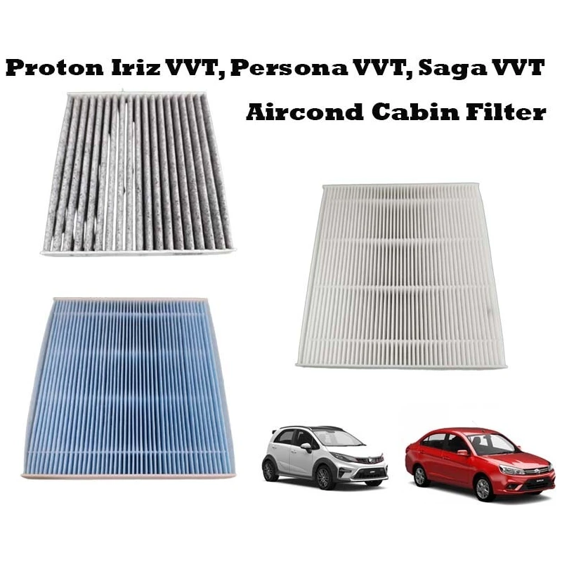 Proton Iriz Persona Saga VVT Air Cond Cabin Filter Charcoal Penapis Kabin Penyaman Udara Dengan Karbon Aktif