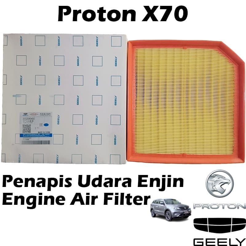 Geely Proton X70 1.5cc Turbo Engine Air Filter 2032045400 Penapis Udara Enjin
