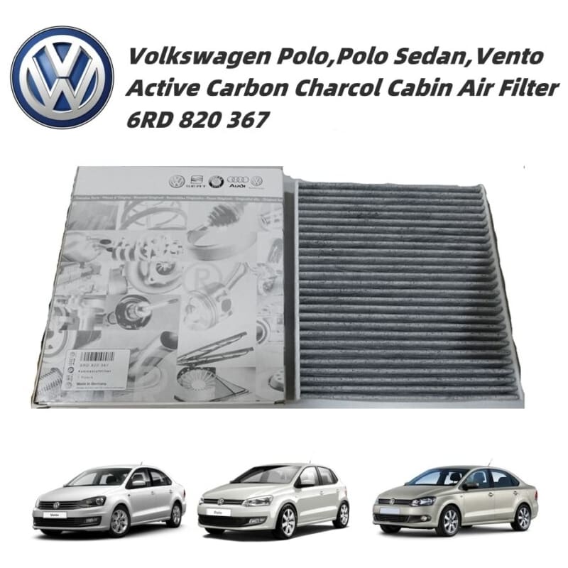 Volkswagen Polo,Polo Sedan,Vento Active Carbon Charcol Cabin Air Filter 6RD 820 367