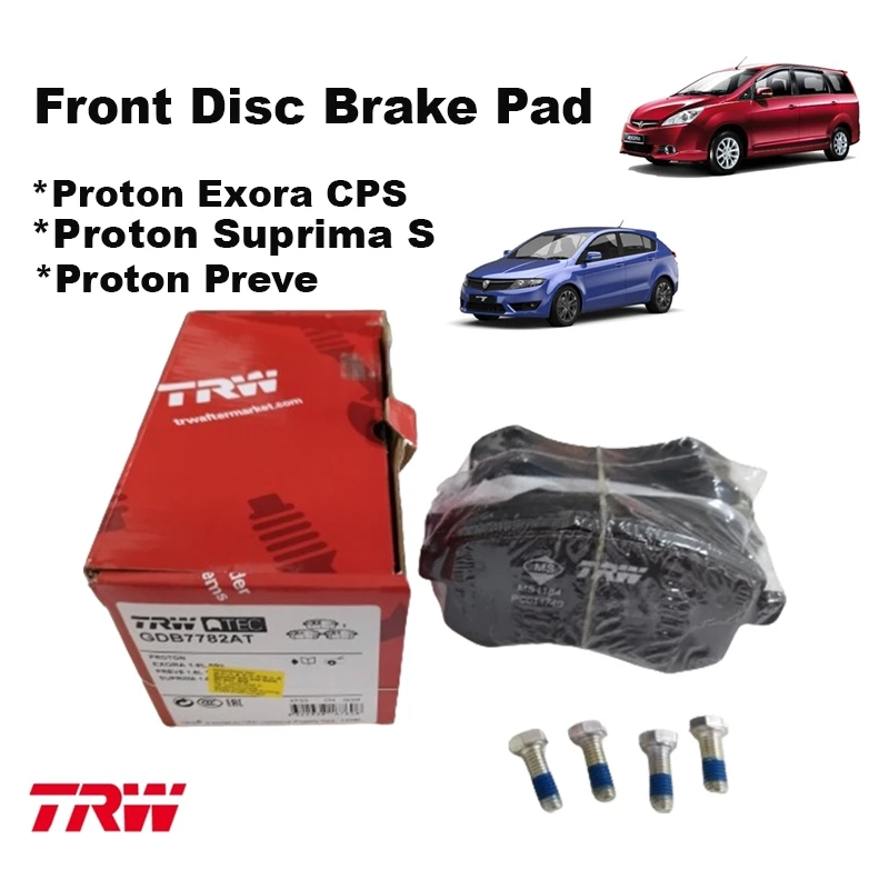 Proton Exora Cps, Preve, Suprima S Front Disc Brake Pad Trw Brand