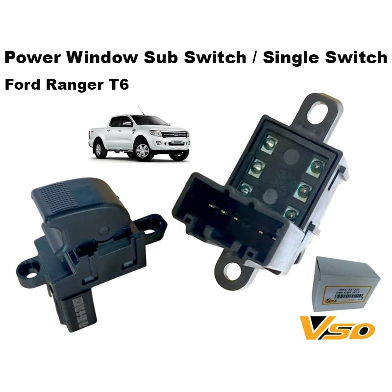 Ford Ranger T6 Everst Mazda Bt50 Power Window Sub Switch Single Switch Passenger Suis