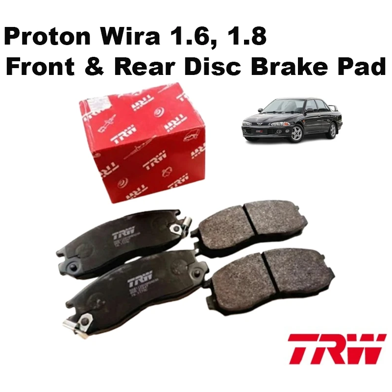 Proton Wira 1.6, 1.8 Front & Rear Disc Brake Pad Trw Brand