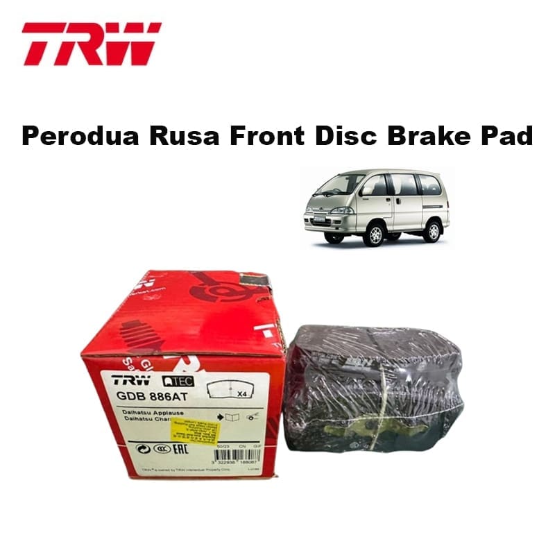 Perodua Rusa Front Disc Brake Pad Trw Brand