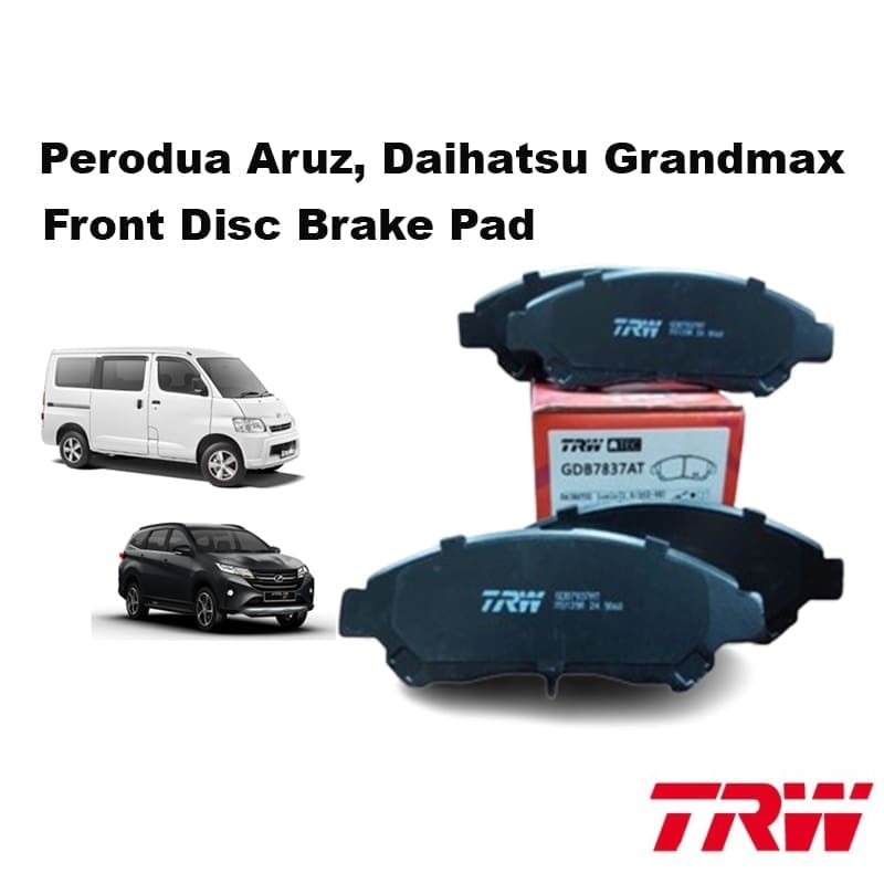 Perodua Aruz, Daihatsu Grandmax Front Disc Brake Pad Trw Brand