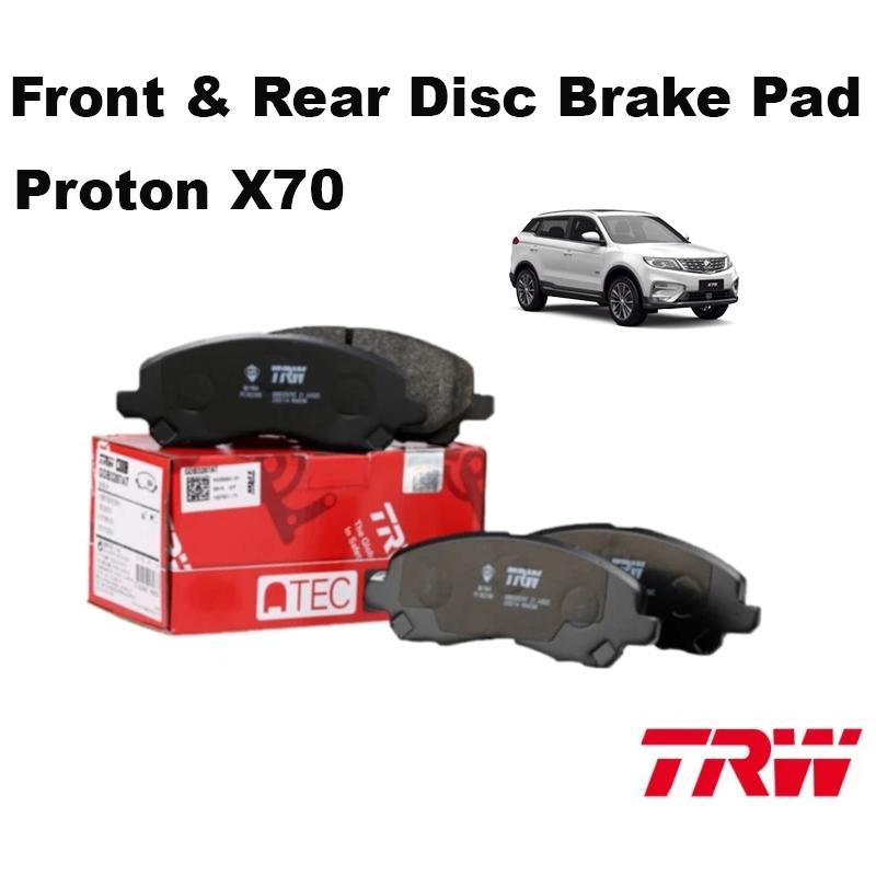 Proton X70 Front & Rear Disc Brake Pad Trw Brand