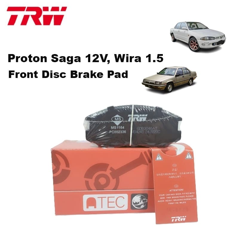 Proton Saga 12V, Wira 1.5 Front Disc Brake Pad Trw Brand