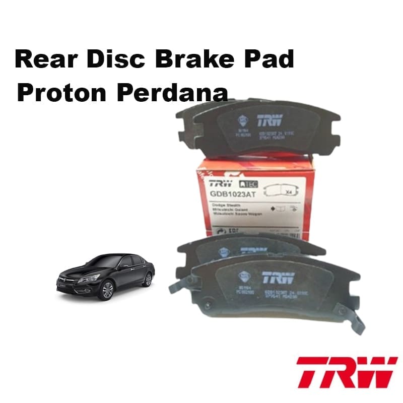 Proton Perdana Rear Disc Brake Pad Trw Brand