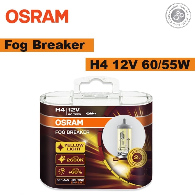 62193FBR-HCB Osram H4 12V 60/55W P43T Fog Breaker Bulb