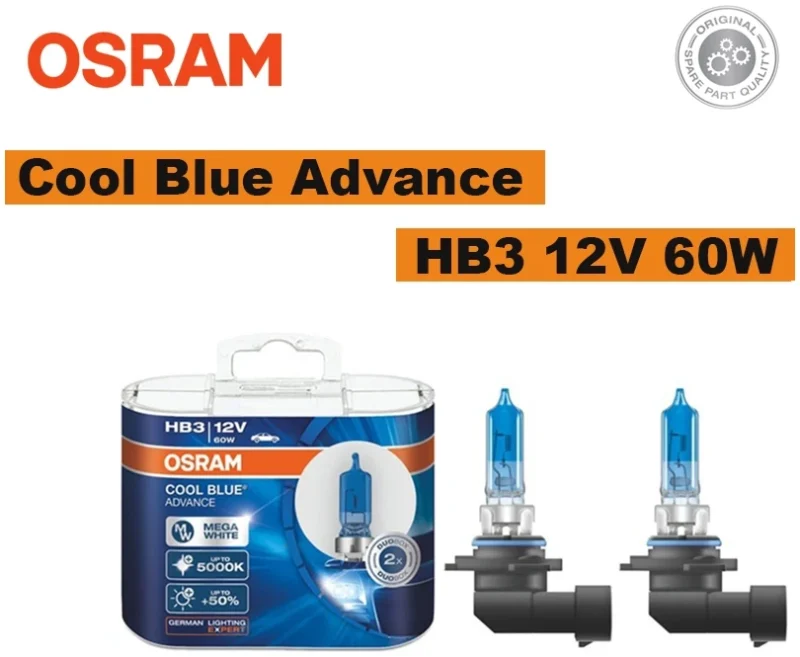 69005CBA-HCB DUO Osram HB3 12V 60W P20D Cool Blue Advance Bulb