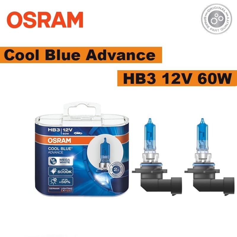 69005CBA-HCB DUO Osram HB3 12V 60W P20D Cool Blue Advance Bulb