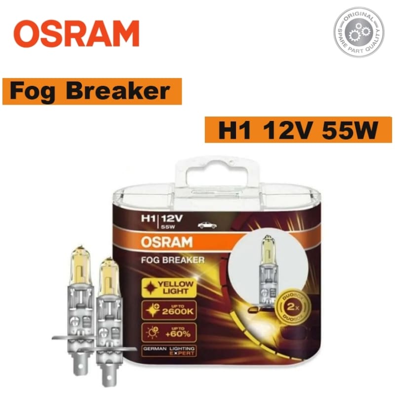 62150FBR-HCB Osram H1 12V 55W P14.5S Fog Breaker Bulb