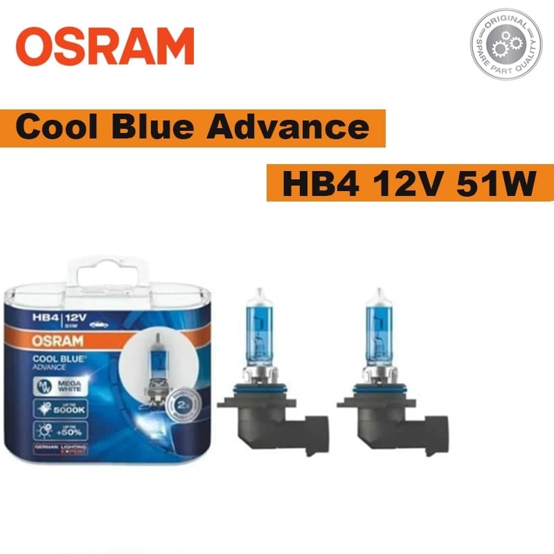 69006CBA-HCB DUO Osram HB4 12V 51W PX26D Cool Blue Advance Bulb