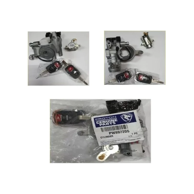ORIGINAL PROTON GENIUNE EXORA CPS & EXORA BOLD KEY LOCK FULL ASSEMBLY SET
