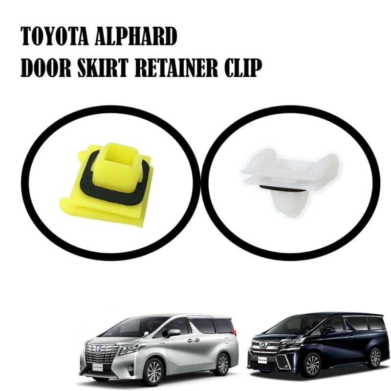 Original Toyota Geniune Alphard Vellfire Anh20 Ggh20 S/Z Spec Door Skirt Retainer Clip (White / Yellow)