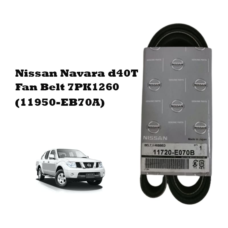 7PK1260 Nissan Navara d40T Fan Belt (OEM) 11950-EB70A