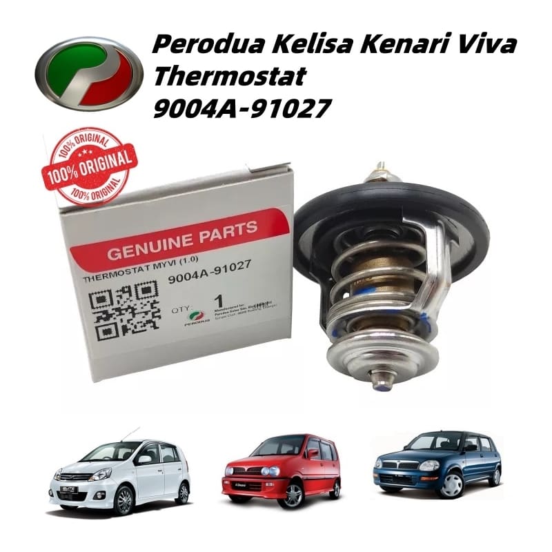 Original Perodua Geniune Kelisa Kenari Viva Myvi 1.0 Thermostat 9004A-91027