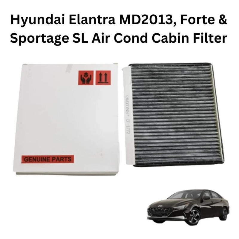 Hyundai Elantra MD2013, Forte & Sportage SL Air Cond Cabin Filter (Carbon)