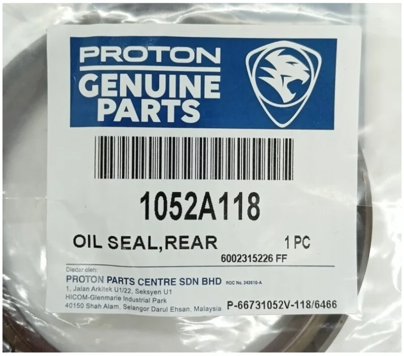 PROTON WIRA 1.6, PERDANA V6, MITSUBISHI 4G91,LANCER GT, INSPIRA, KIA OPTIMA FLYWHEEL OIL SEAL