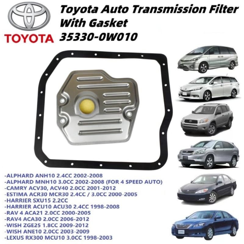 Toyota Camry Acv30 Estima Acr30 Harrier Acu30 Auto Transmission Filter With Gasket (35330-0W010)
