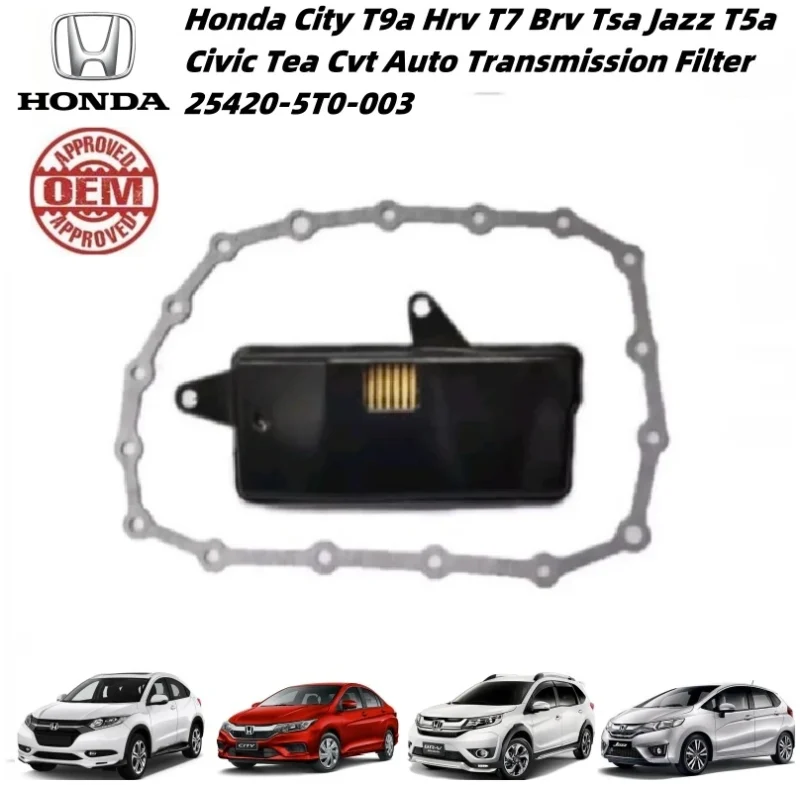 Honda City T9a Hrv T7a Brv Tsa Jazz T5a Civic Tea Cvt Auto Transmission Filter Set (25420-5T0-003)