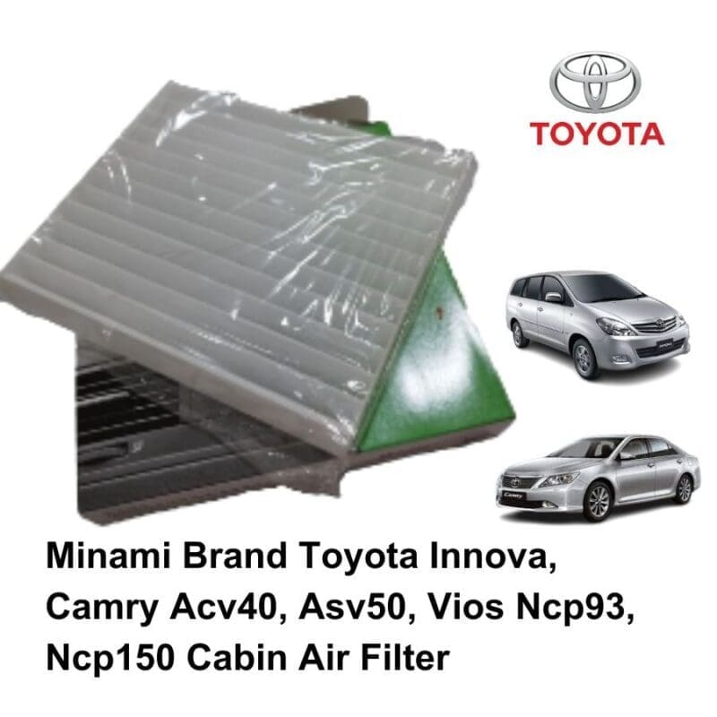 Minami Brand Toyota Innova, Camry Acv40, Asv50, Vios Ncp93, Ncp150 Cabin Air Filter (Super High Quality)