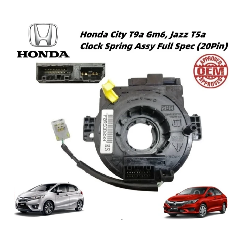 Honda City T9a Gm6, Jazz T5a Clock Spring Assy Full Spec (20Pin)