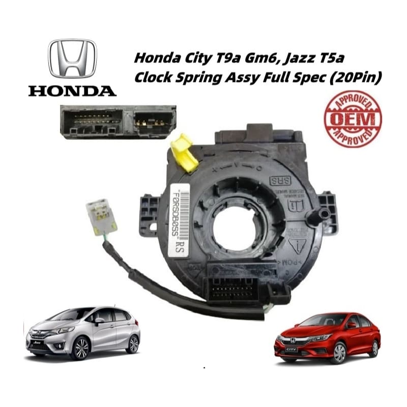 Honda City T9a Gm6, Jazz T5a Clock Spring Assy Full Spec (20Pin)