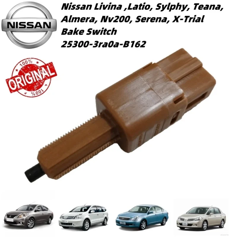 Original Nissan Livina Latio Sylphy Teana Almera Nv200 Serena X-Trial Brake Switch 25300-3ra0a-B162