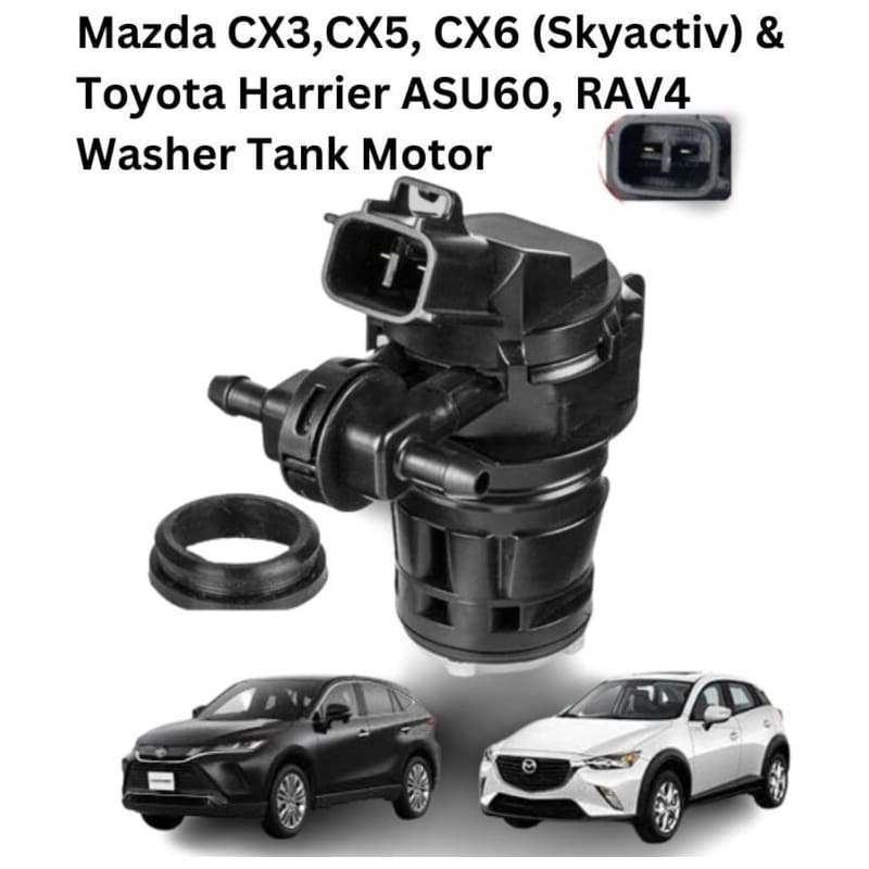 Mazda CX3,CX5, CX6 (Skyactiv) & Toyota Harrier ASU60, RAV4 Washer Tank Motor (060210-5360)