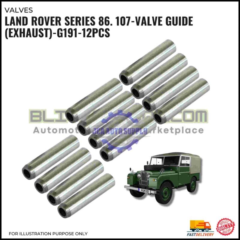 Exhaust Valve Guide Set (12pcs)-Land Rover 86 Series-107 Series-G191