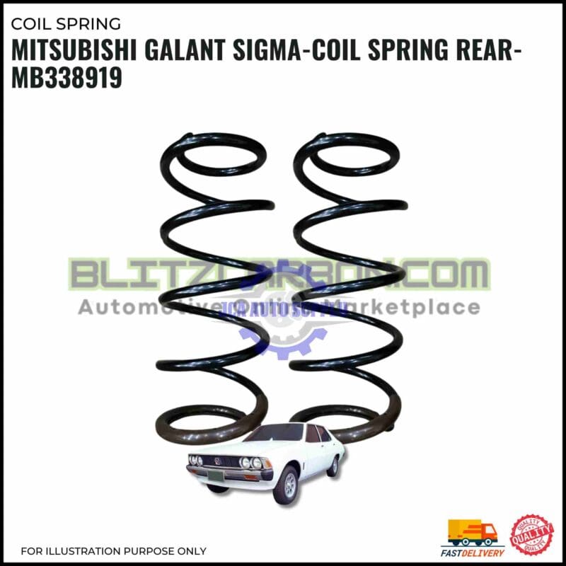 Coil Spring Rear-Mitsubishi Galant Sigma-MB33891