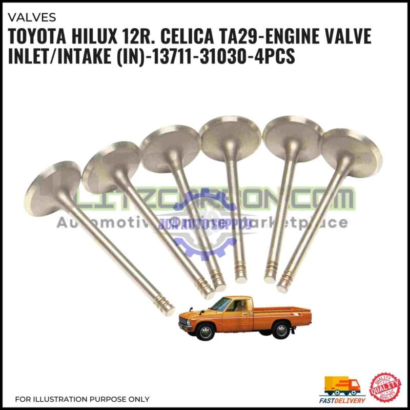 Intake Valve (IN) Set-Toyota TA29 12R Engine-13711-31030
