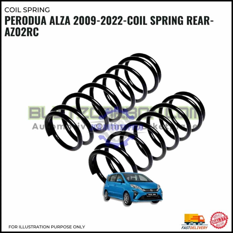 Coil Spring Rear-Perodua Alza-AZ02RC