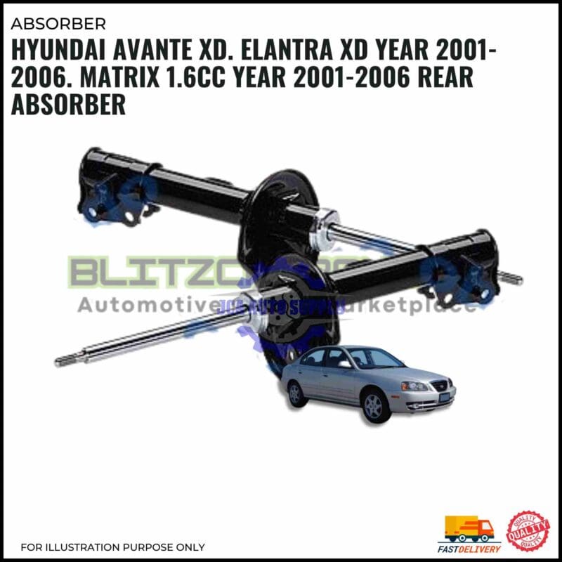 Rear Absorber-Hyundai Avante XD. Elantra XD 2001-2006. Matrix 1.6cc 2001-2006-5361-2D100