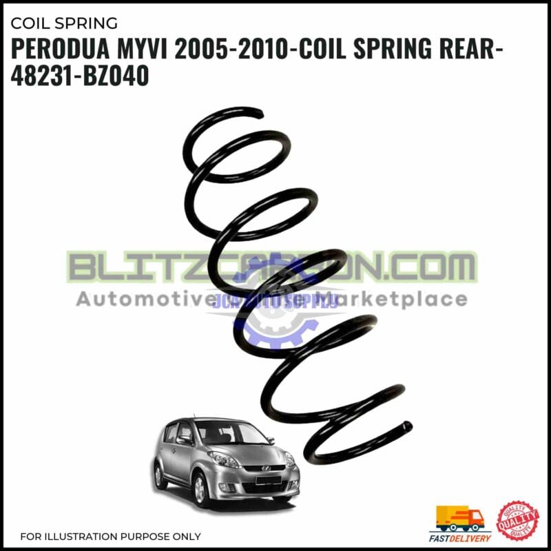 Coil Spring Rear-Perodua Myvi 2005-2010-48231-BZ040