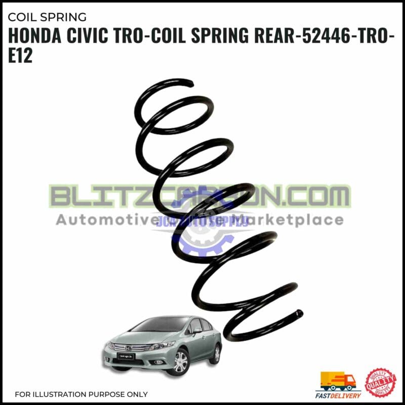 Coil Spring Rear-Honda Civic TRO-52446-TRO-E12