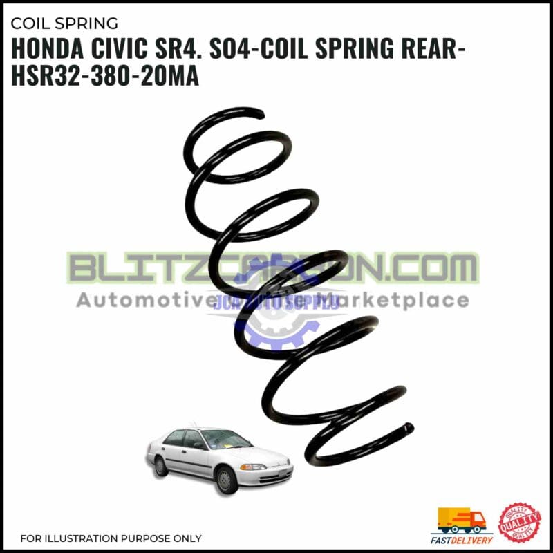 Coil Spring Rear-Honda Civic SR4. SO4-HSR32-380-20MA