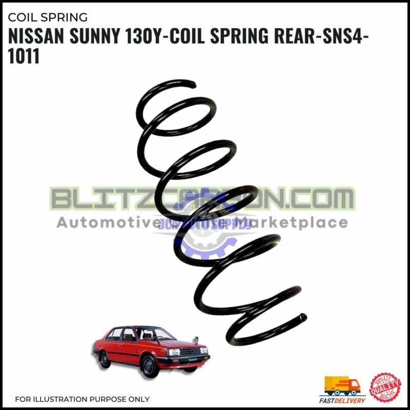 Coil Spring Rear-Nissan Sunny 130Y-SNS4-1011