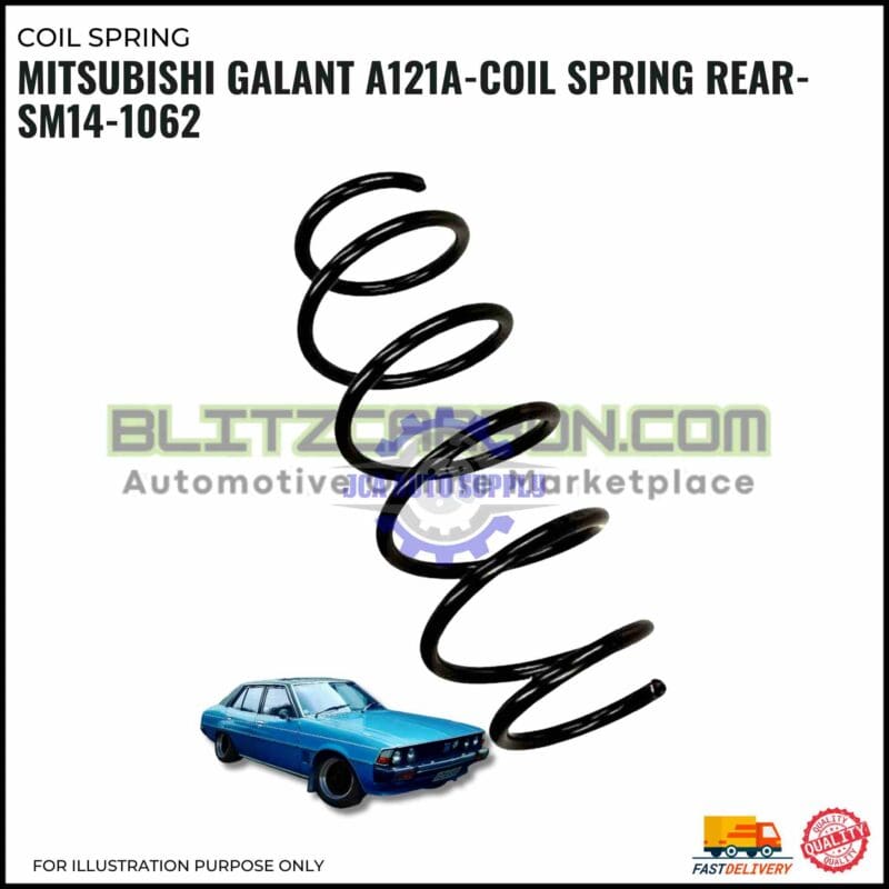 Coil Spring Rear-Mitsubishi Galant A121A-SM14-1062