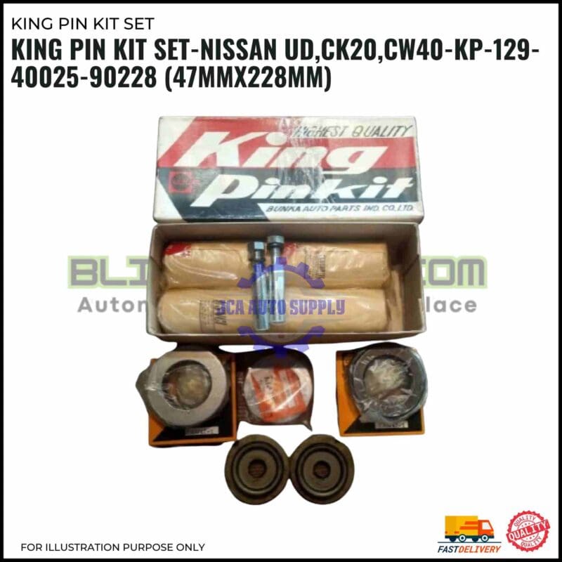 King Pin Kit Set-Nissan UD,CK20,CW40-KP-129-40025-90228 (47mmx228mm)