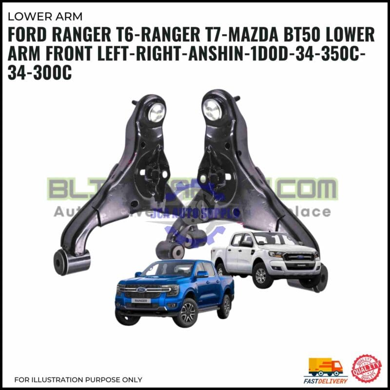 Ford Ranger T6-Ranger T7-Mazda BT50 Lower Arm Front Left-Right-Anshin-1D0D-34-350C-34-300C