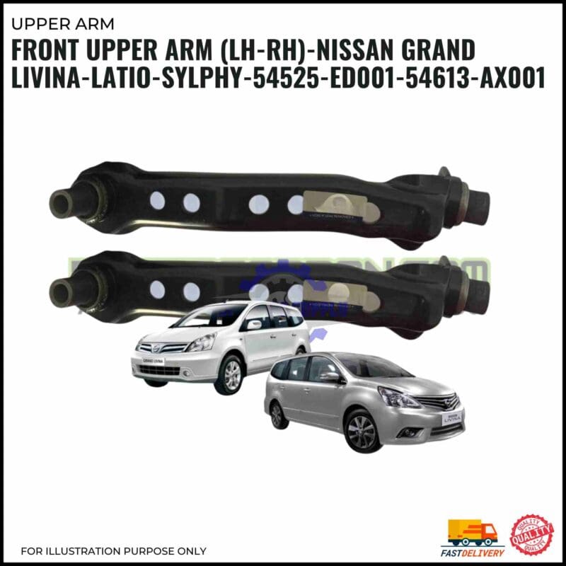 Front Upper Arm (LH-RH)-Nissan Grand Livina-Latio-Sylphy-54525-Ed001-54613-Ax001