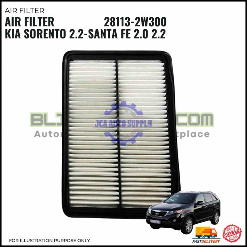 Penapis Udara-Hyundai Santa Fe 2.0cc 2.2cc-Kia Sorento 2.2cc-Air Filter-28113-2W300