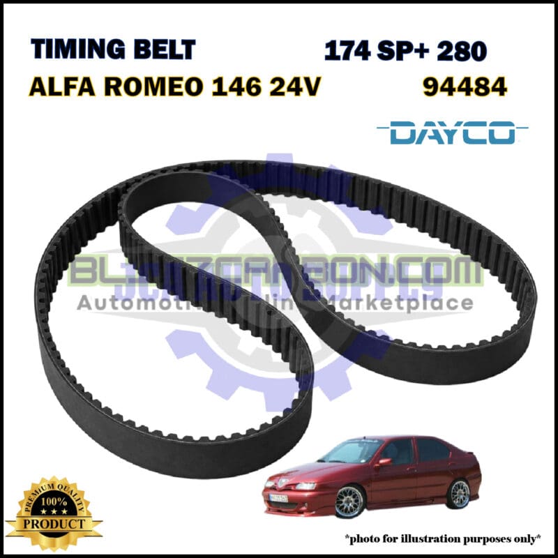 Timing Belt-Alfa Romeo 146 24V-94484-174SP+280